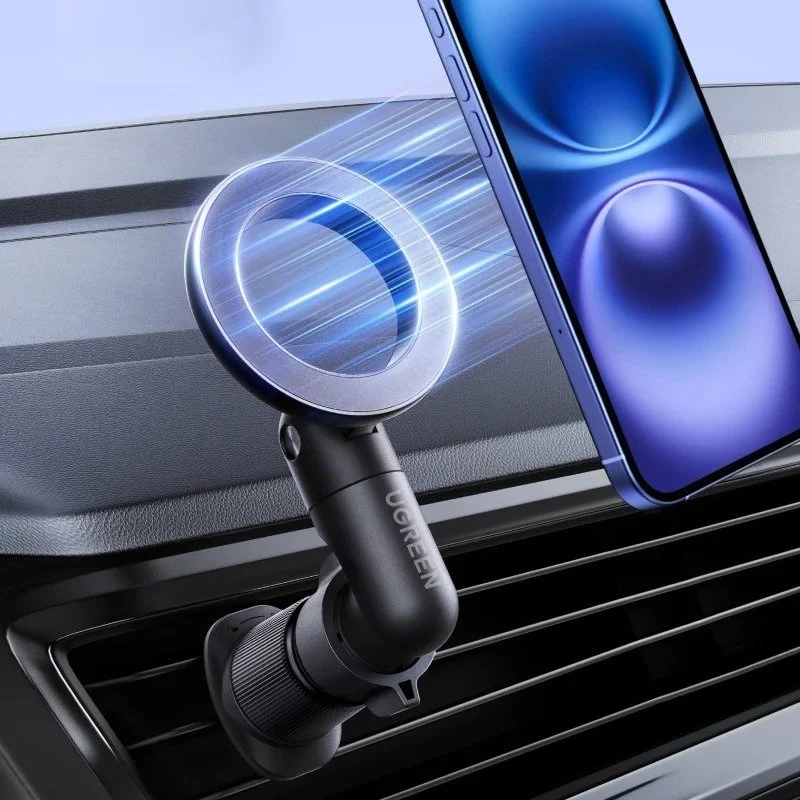 Magnetic Car Phone Mount with 360° Rotation for iPhone, Samsung & More