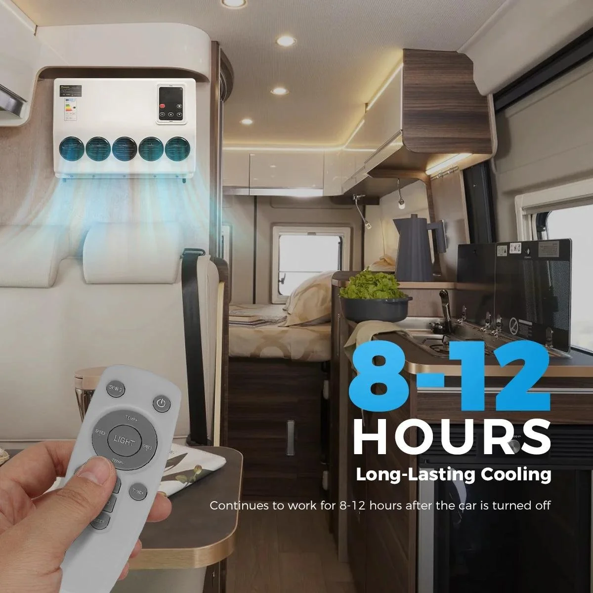 12V Electric Rooftop Air Conditioner for RVs, Trucks & Off-Grid Vehicles