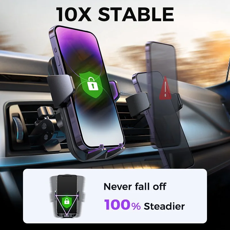 Military-Grade Car Phone Holder for Air Vent | Hands-Free GPS Mount
