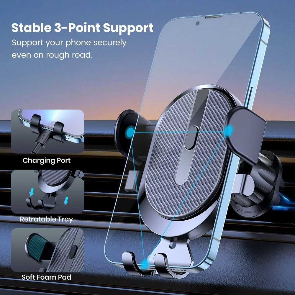 Universal Auto Locking Car Phone Holder Mount for Air Vent