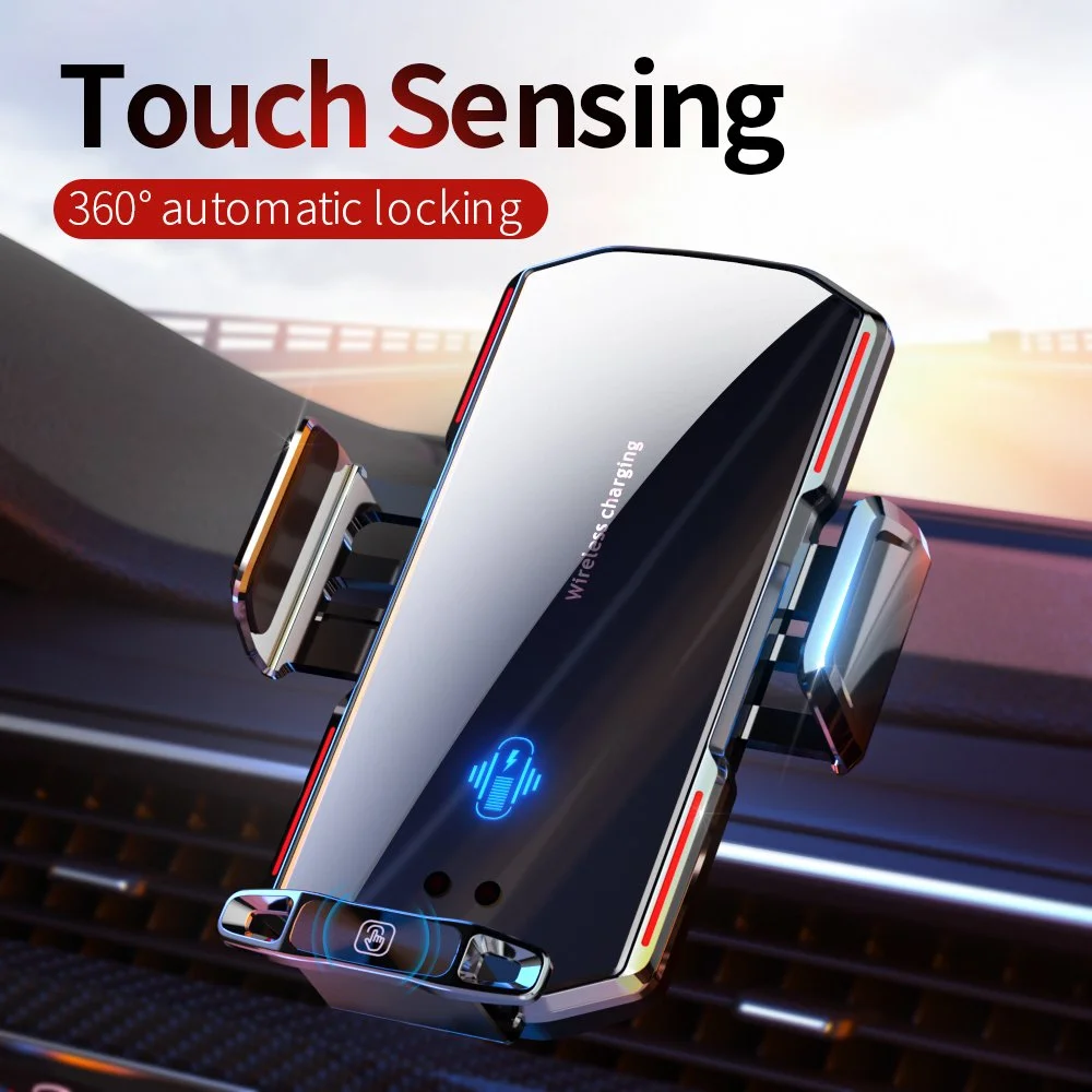 Magnetic Wireless Car Charger Mount 66W Fast Charging with Infrared Sensor