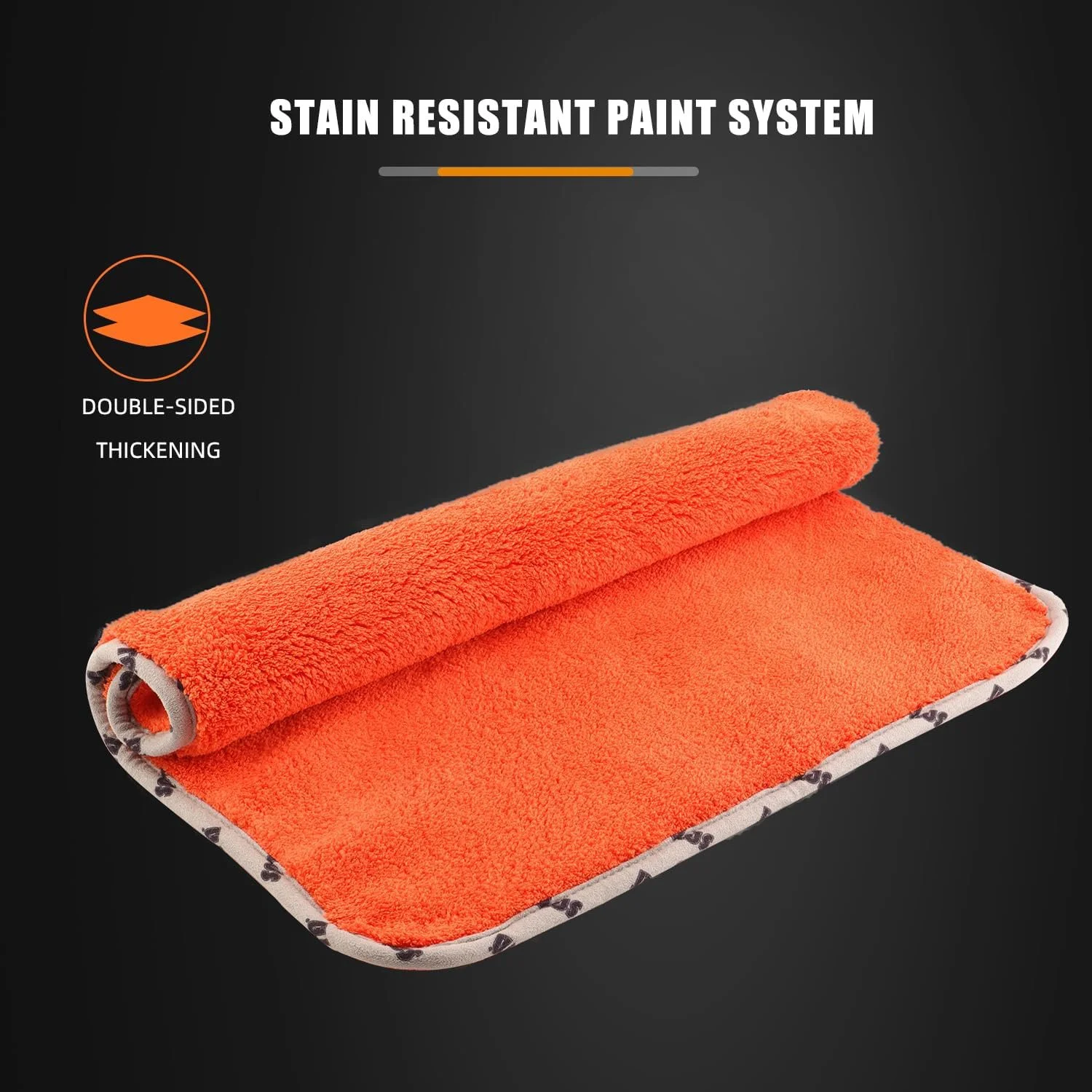 Ultra-Thick 1200GSM Microfiber Car Cleaning & Drying Towel 16"x16" - Multi-Use