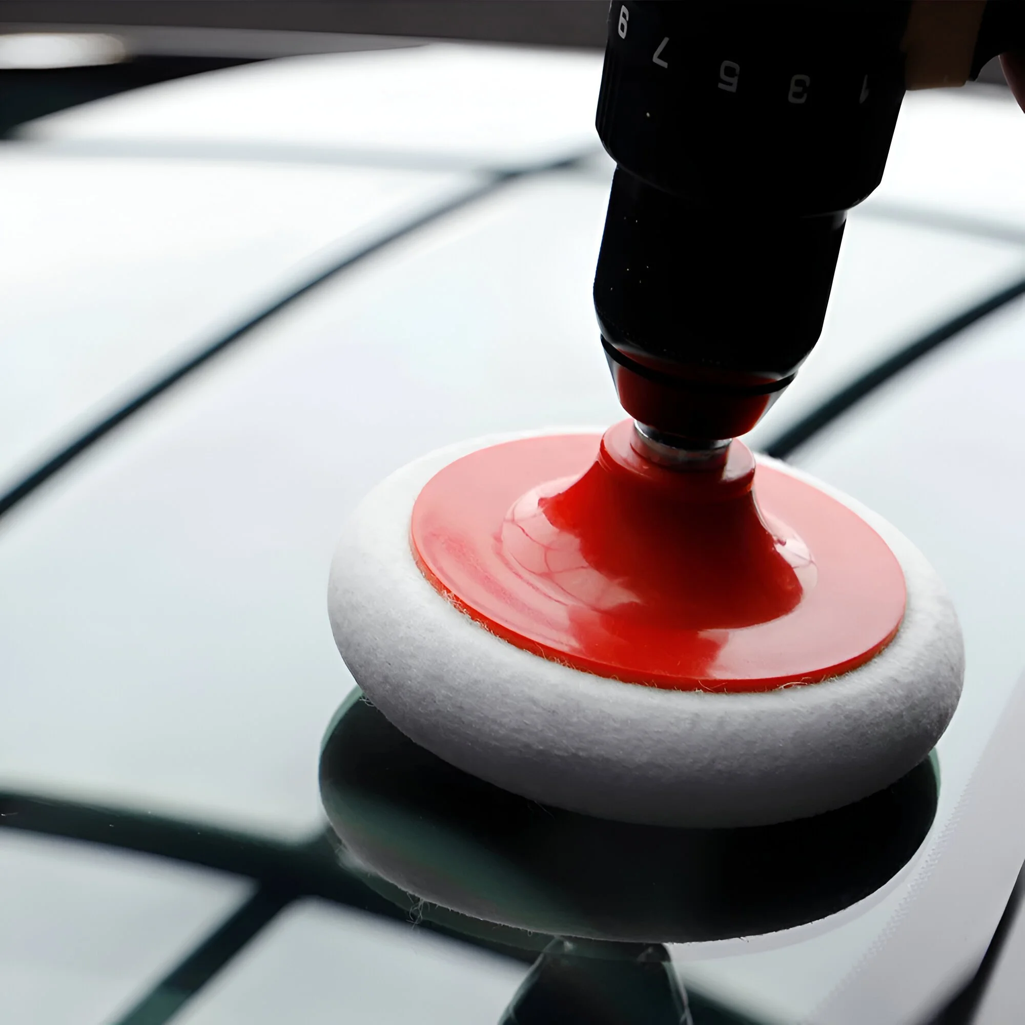 5”/6” Wool Felt Polishing Pads with M14 Thread for Car Paint & Mirror Finish