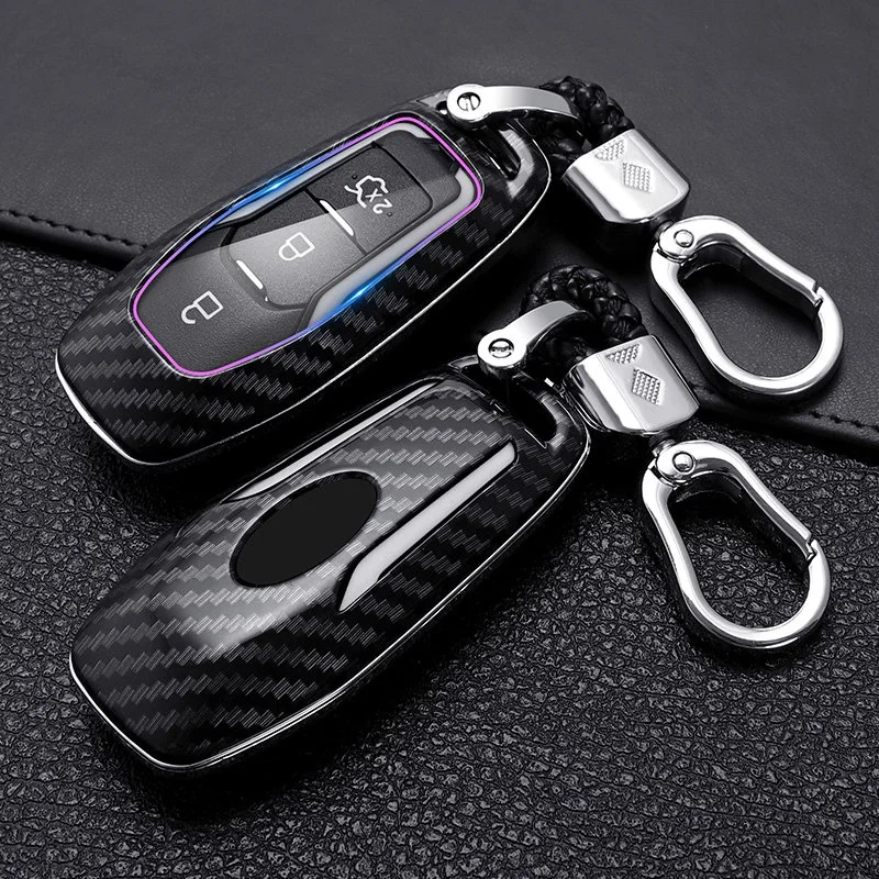 Premium Carbon Fiber Car Key Cover Case
