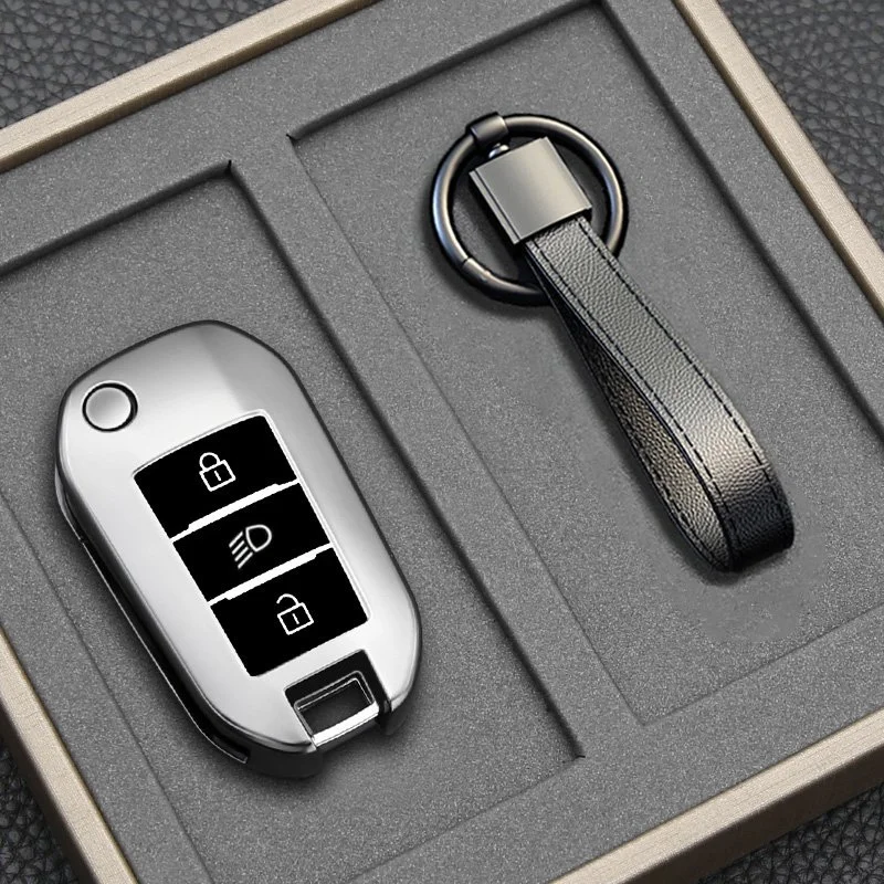Soft TPU Remote Key Case Cover for 3-Button Car Keys