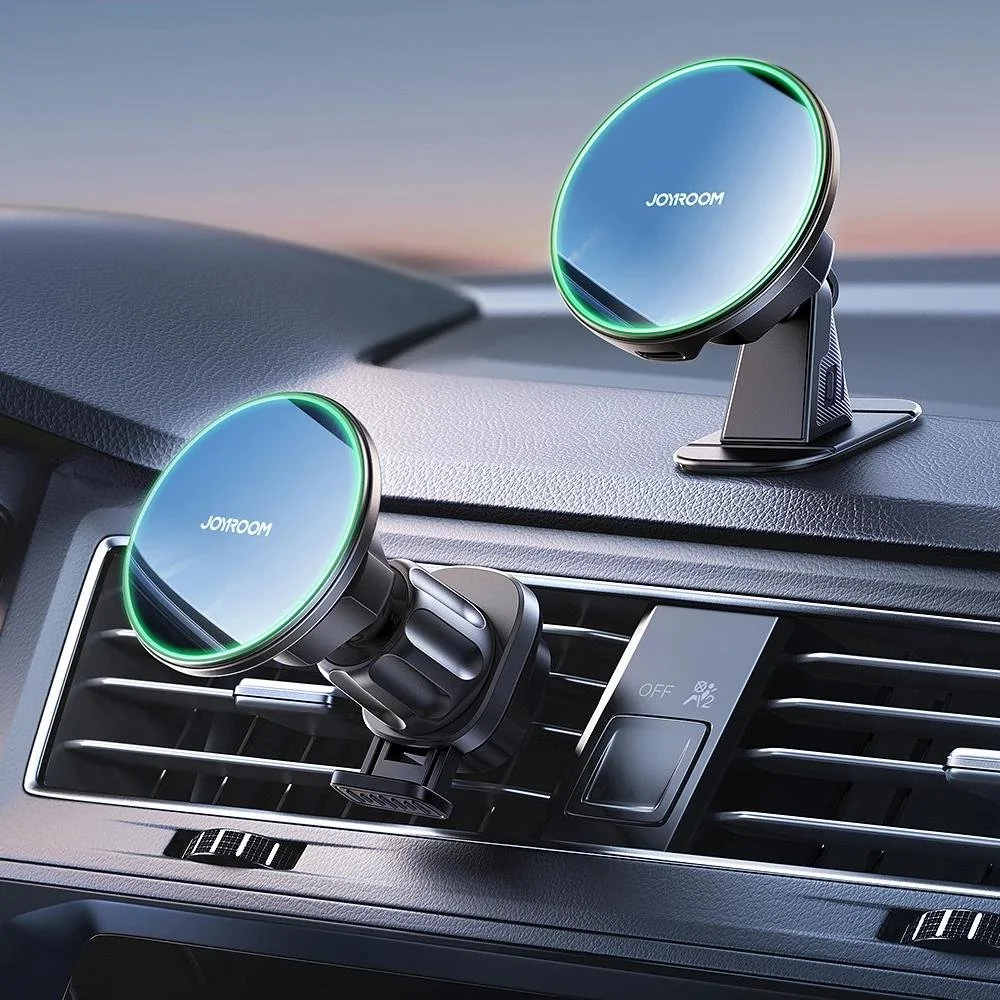 Magnetic Wireless Car Charger Mount with 15W Fast Charging