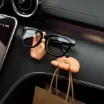 Car Dashboard Hook & Organizer for Glasses, Keys, and Cables – Suction Cup Style