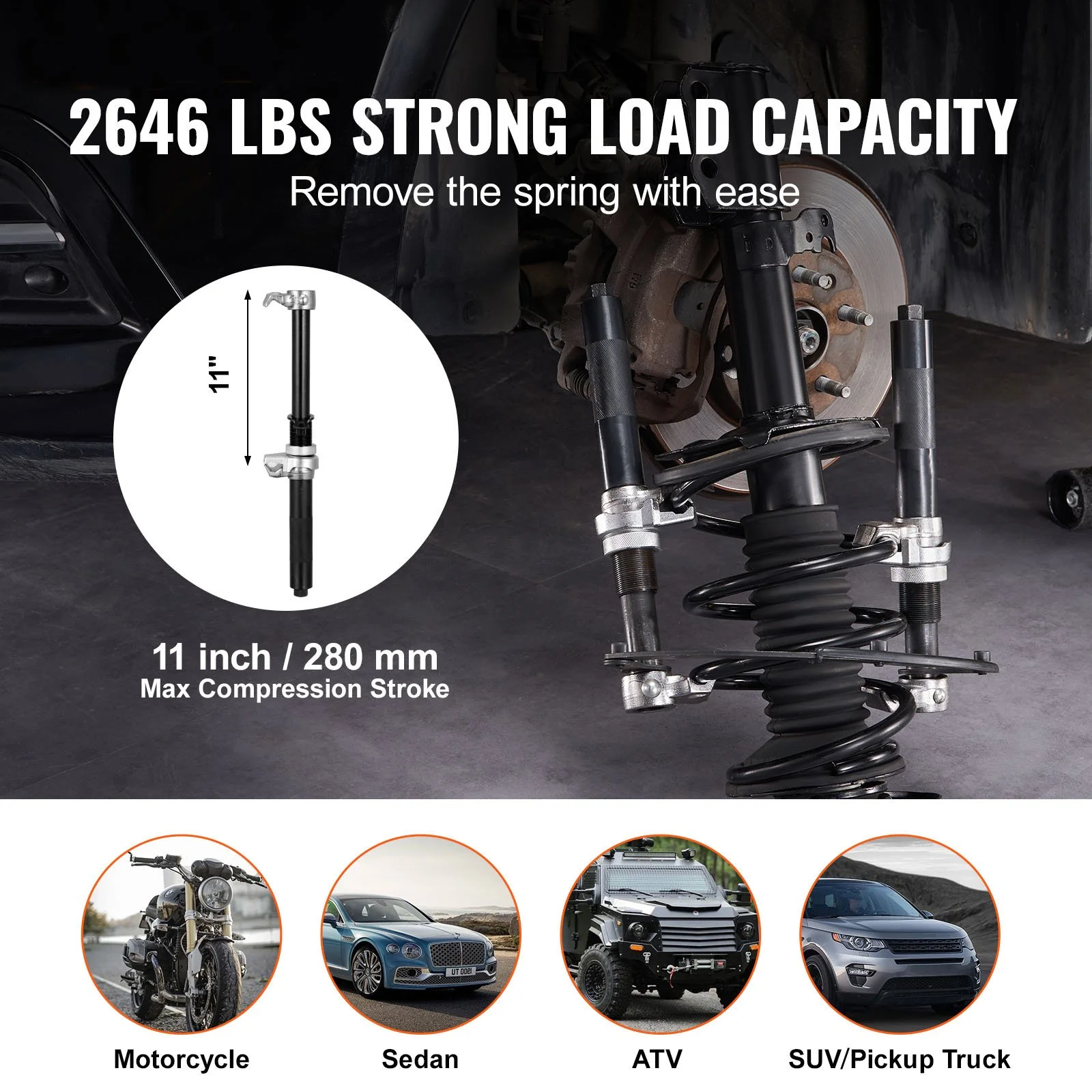 Heavy Duty Coil Spring Compressor Set