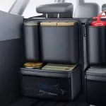 Premium Leather Car Trunk Organizer Seat Back Storage for SUVs, Jeeps & Vans