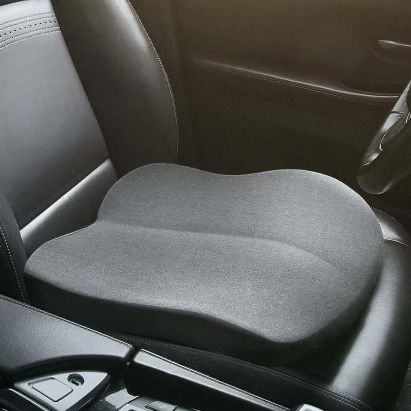 Memory Foam Car Booster Seat Cushion - Comfortable Height Pad for Drivers
