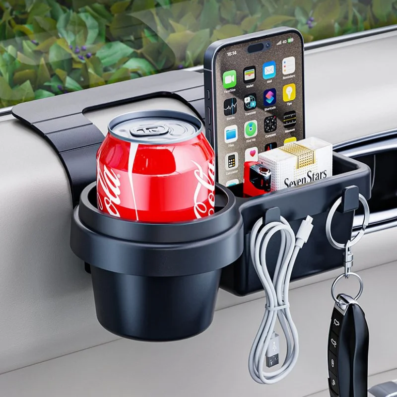 4-in-1 Car Door Organizer with Cup Holder and Storage Box for Sedans & SUVs
