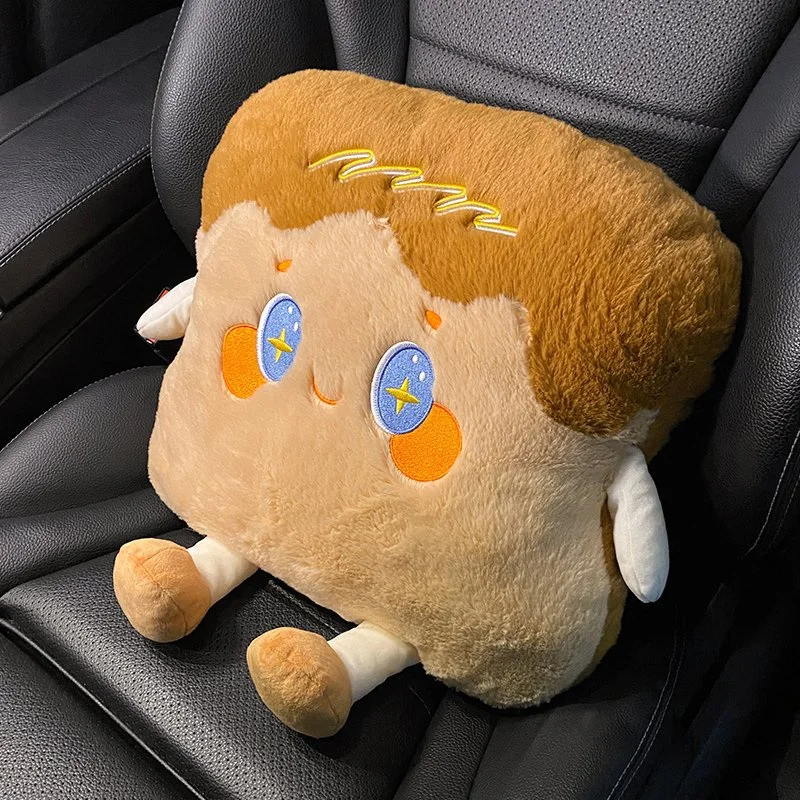 Cartoon Toast Lumbar Support Pillow