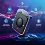 Bluetooth 5.3 AUX Car Adapter with Dual Mics & Hands-Free Calling