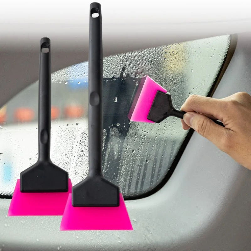 Long Handle Anti-Slip Car Window Tint & Water Cleaning Squeegee with Rubber Blade