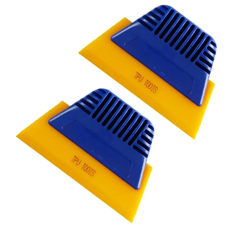 2pcs Soft Silicone Squeegee for Car, Home & Window Tint Cleaning - 5 Inch