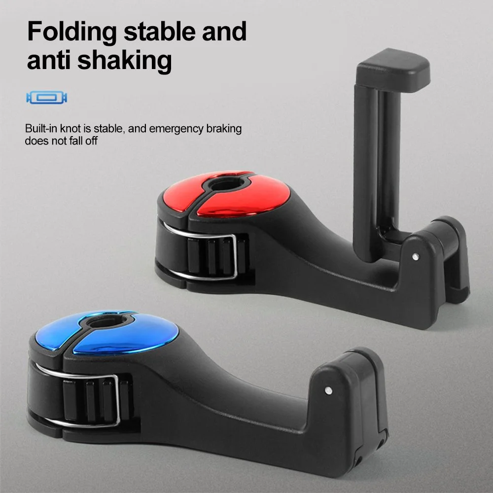 Car Headrest Hook and Seat Back Hanger with Phone Holder