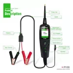 12/24V Multifunctional Automotive Circuit Tester with LCD Display & Probe Kit