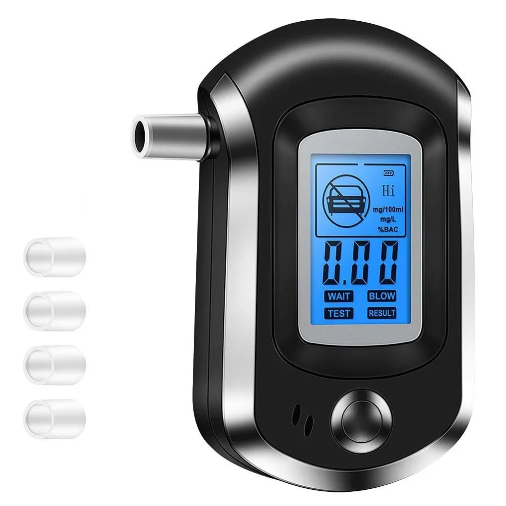 Compact Digital Breath Alcohol Tester with LCD Display & Quick Response