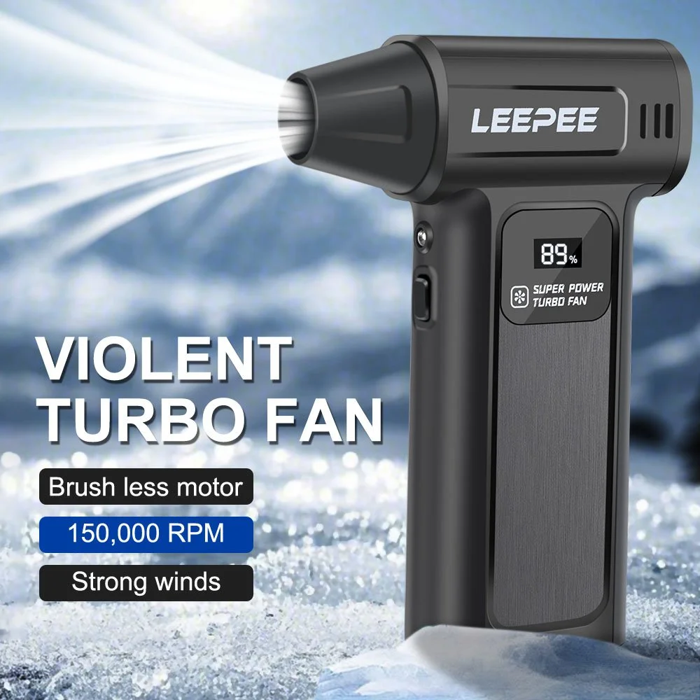 Portable Turbo Jet Fan Electric Air Duster with Type-C Fast Charging, 130,000 RPM