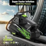 Portable Wired Car Tire Air Pump – Mini 12V Compressor for Cars & Bikes