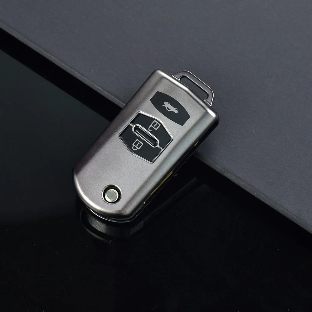 Premium TPU Flip Car Key Case Cover for 2-4 Button Keys