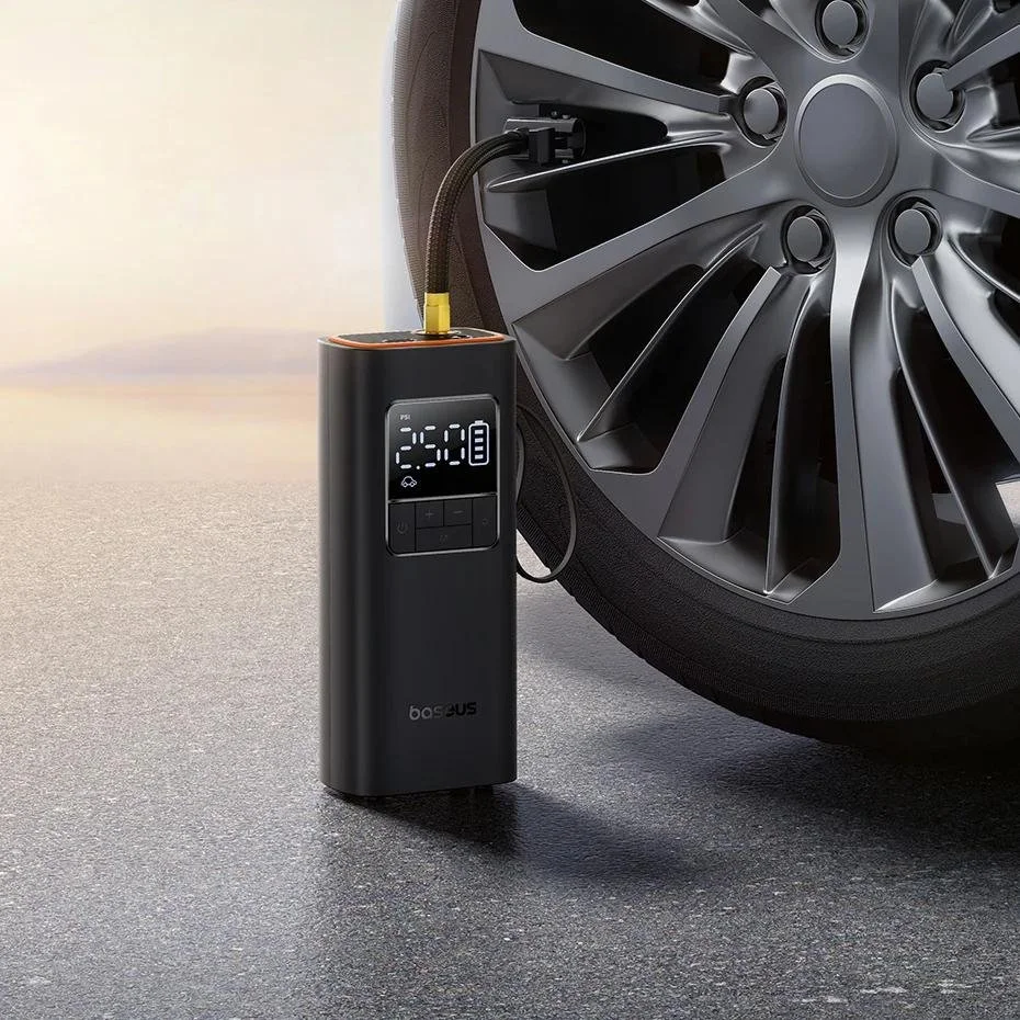 Portable Wireless Tire Inflator Rechargeable Air Pump for Car, Bike & Sports
