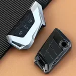 Premium Zinc Alloy Car Key Case Cover for VW, Skoda, and Seat