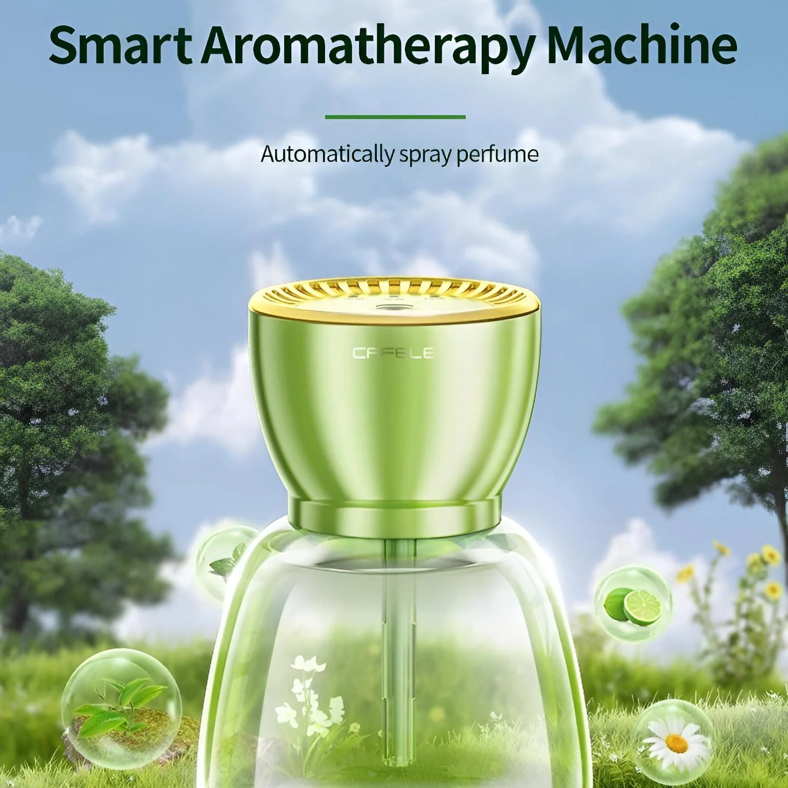 Electric Car Air Purifier Aroma Diffuser with Automatic Spray