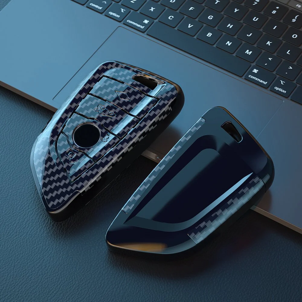 Carbon Fiber Look Car Key Cover Case for BMW F Series & X Series Models