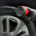 Car Tire Shine Applicator Sponge with Lid – Waxing, Polishing & Cleaning Pad