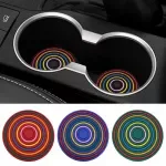 Rainbow Car Cup Holder Coasters – Non-Slip, Heat-Resistant Drink Pads