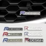3D Metal R Design Front Grill Emblem Badge for Volvo XC60, XC90, S60, V40, V60 - Car Accessories