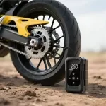 12V Electric Portable Tire Inflator with Digital Display - Cordless Air Pump