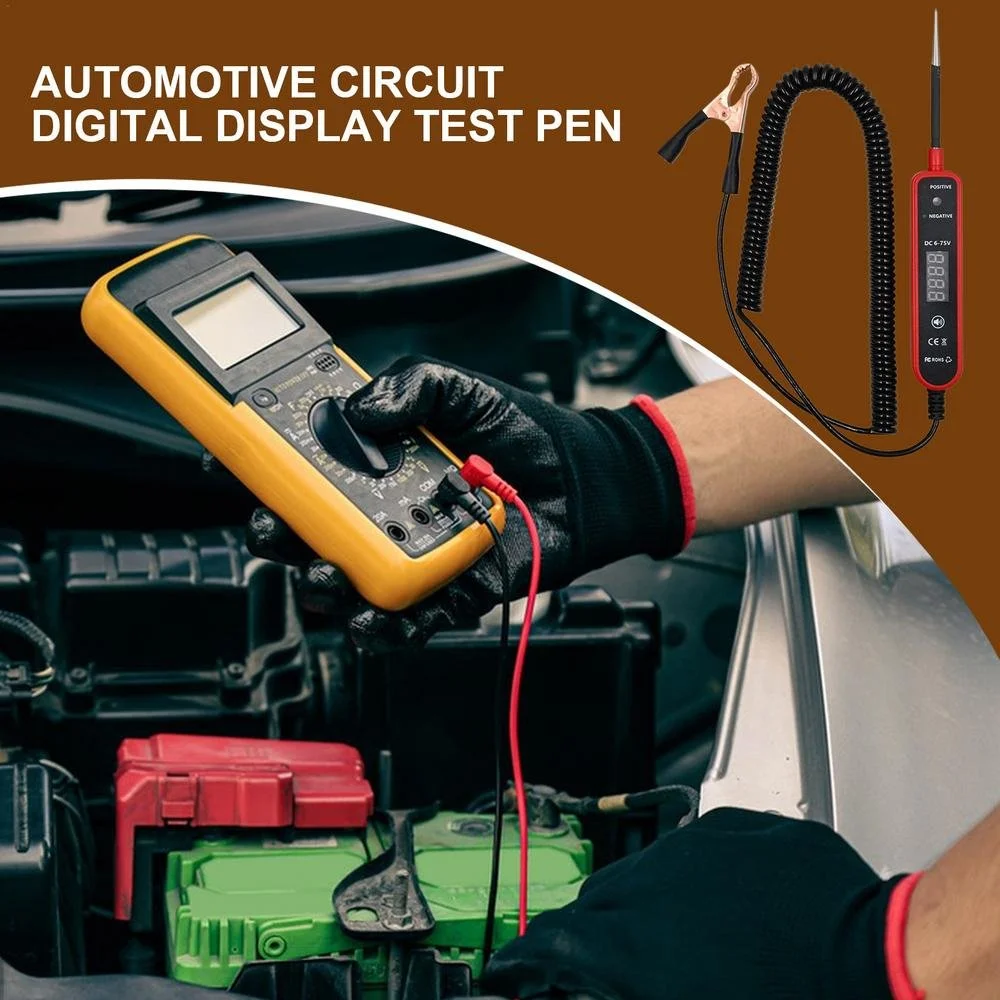 Car Electric Circuit Tester 4-60V DC Voltage & Short Circuit Finder Tool