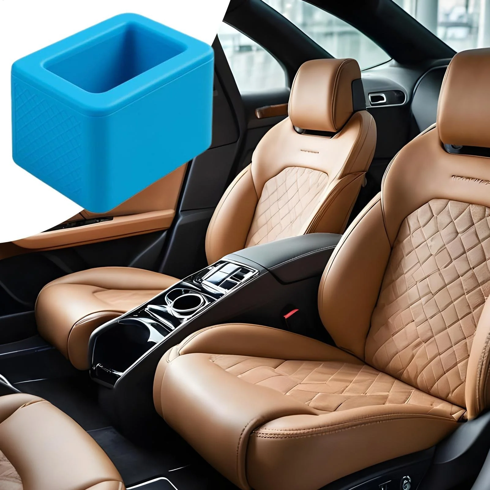 Car Seat Buckle Cover Seat Belt Guard Holder Protector with Anti-Chafing Adjuster
