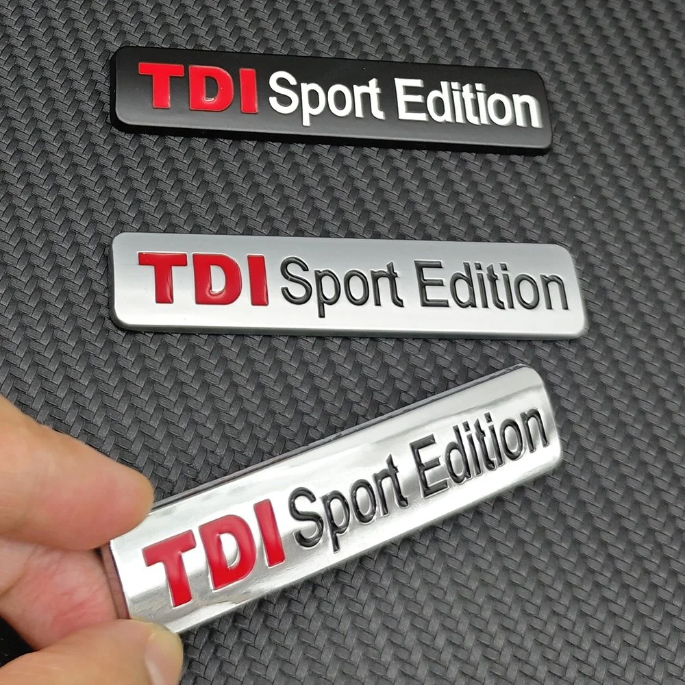 3D Metal TDI Sport Edition Emblem Car Trunk Badge Sticker