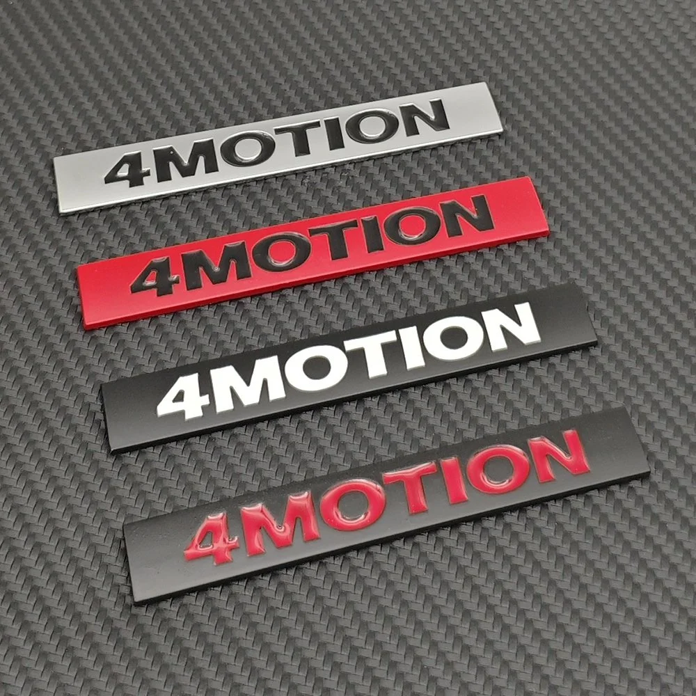 3D Metal 4Motion Car Emblem Badge Sticker - Rear Trunk Logo for VW Passat Tiguan
