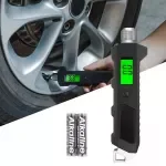 Digital Tire Pressure Gauge 230 PSI with Backlit LCD and Flashlight – Heavy Duty, Non-Slip, for Car & Bicycle