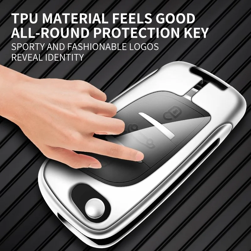 Car Metal Key Case Cover Shell Fob for Peugeot Citroen