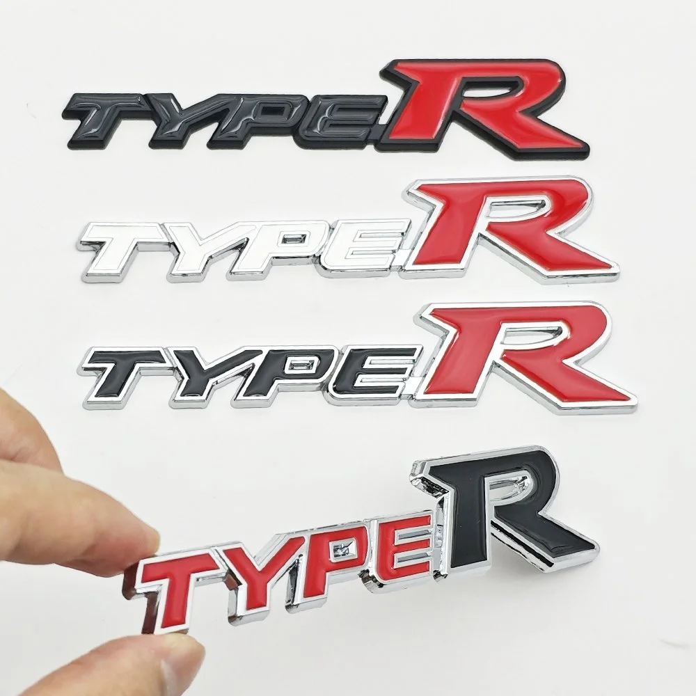 3D Metal Car Emblem Badge Type R & S Grill and Trunk Decal