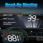 Car HUD A900 OBD2 Head-Up Display with Speed, Temperature & Engine Alerts
