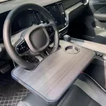 Portable Auto Steering Wheel Table - Car Food Tray & Laptop Mount Desk