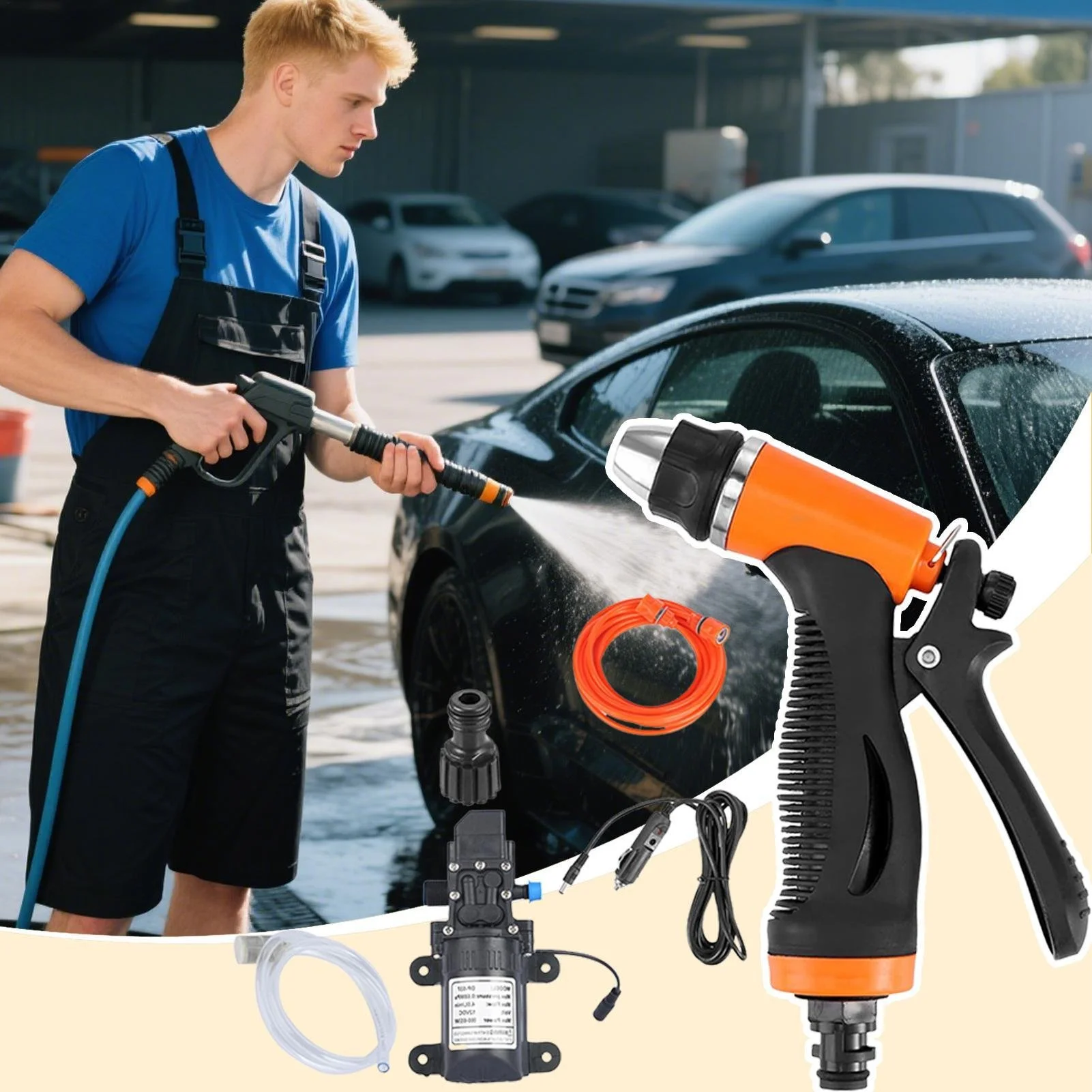 Portable Power Washer for Cars, Boats & Outdoor Cleaning