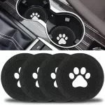 Cute Dog Paw Silicone Car Cup Holder Coaster - Anti-Slip Mat