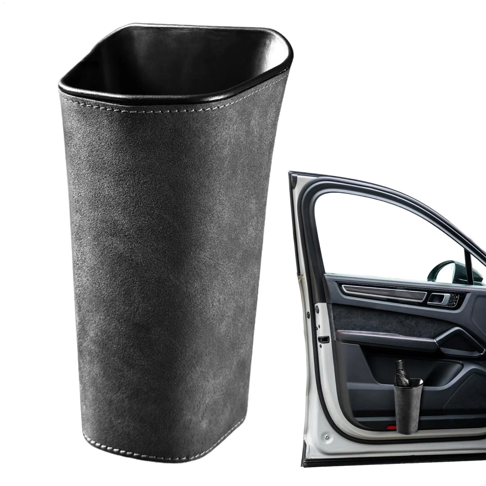 Auto Umbrella & Cup Holder Organizer for Car Side Door - Back Seat Storage Bin