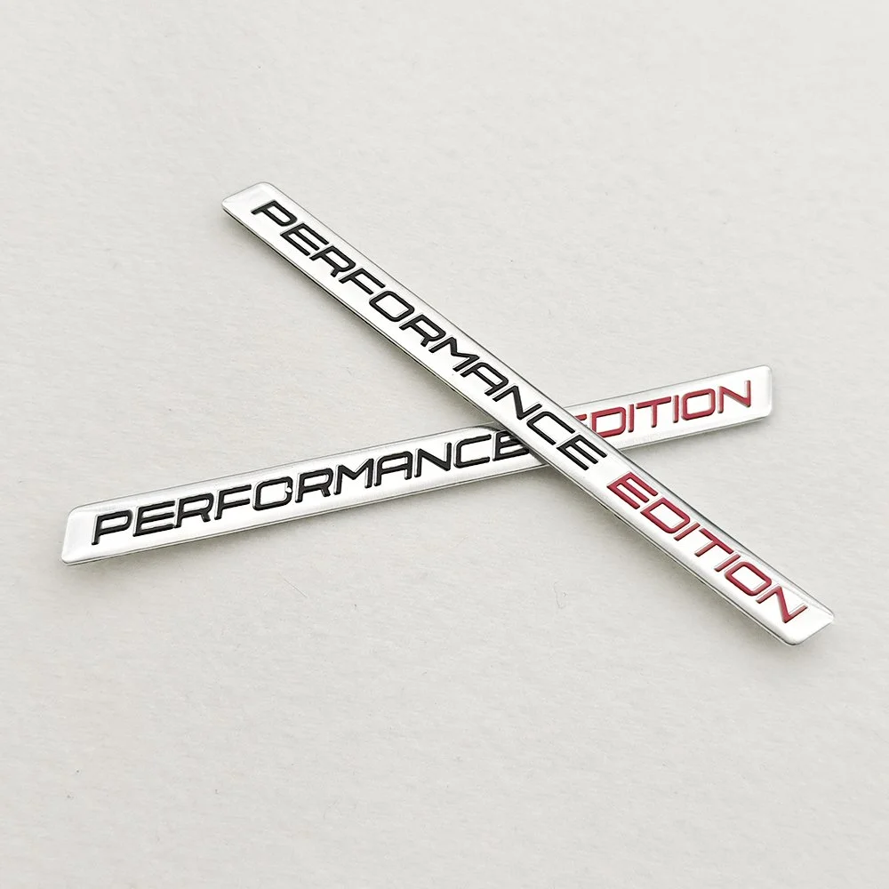 3D Aluminium Chrome Car Badge Performance Edition Emblem for Car & Motorcycle