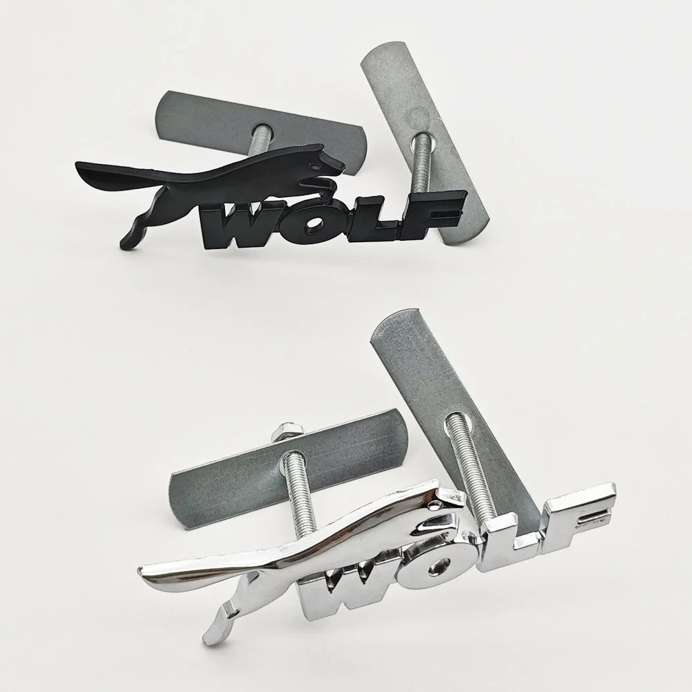 3D Metal Wolf Head Car Front Grill Emblem Badge for Ford F150, Mustang, Fiesta & More