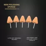 5Pcs Flexible Shaft Cone Polishing Pad Set - Ideal for Car Detailing