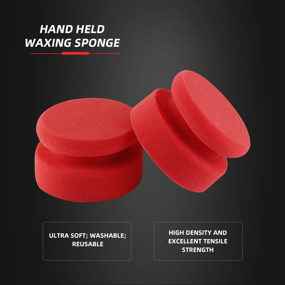 4-Inch Hand Wax Applicator Sponge for Car Polishing & Waxing