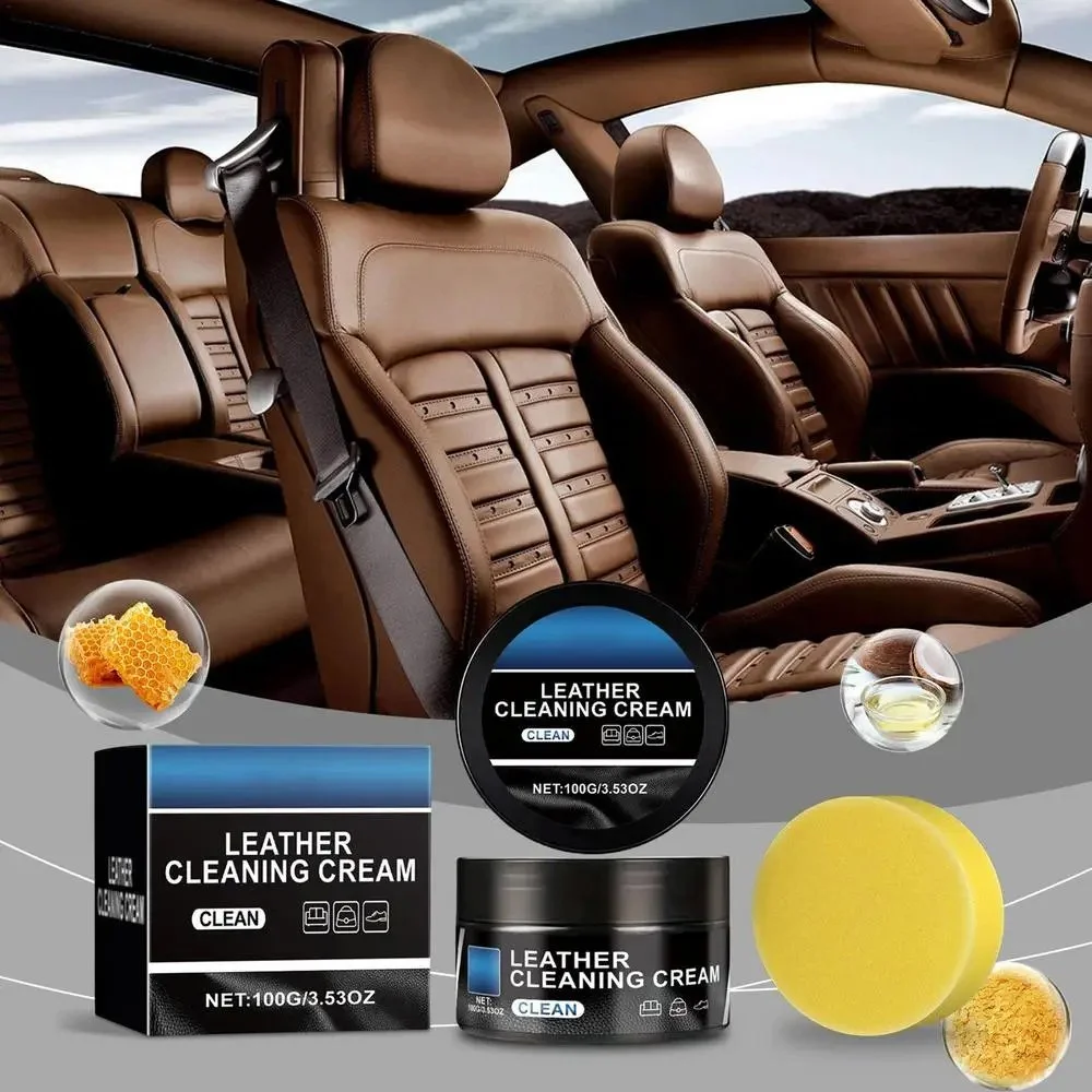 Car Leather Cleaning Cream – Natural Leather Protector and Maintenance Solution